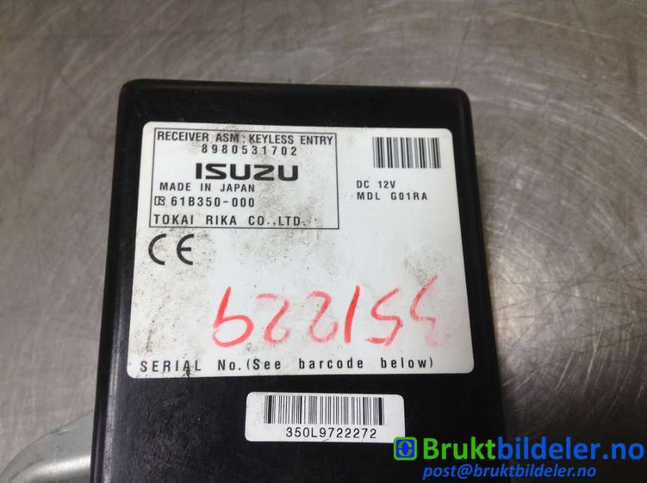 Styreenhet diverse til Isuzu D-Max 2007-2012 (Type I)  (ISUZU|61B350-000|)