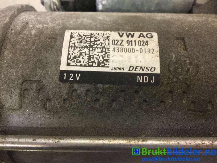 Starter til VW Passat 2015-2019 (Fase 1) (B8) (B8) (VOLKSWAGEN|02Z 911 024|438000-0192|)