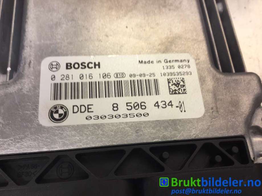 Styreenhet motor til BMW 3-Serie 2005-2011 (E90/E91/E92/E93) (E90/E91/E92/E93) (BMW|8 506 434|0 281 016 106|)