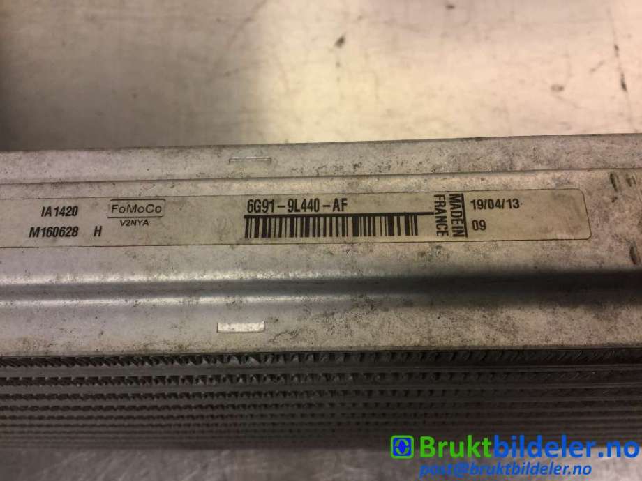 Intercooler til Ford Mondeo 2011-2014 (Type IV, Fase 2)  (FORD|6G91-9L440-AF|)