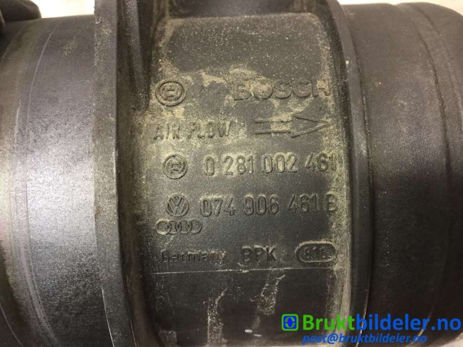 Luftmengde/luftmassemåler til VW Passat 2005-2010 (B6) (B6) (VOLKSWAGEN|074 906 461 B|0 281 002 461|)