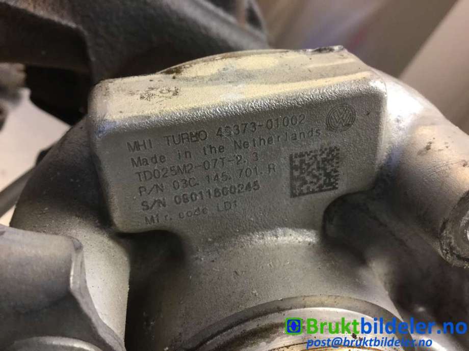 Turbo til VW Scirocco 2008-2013  (VOLKSWAGEN|03C 145 701 R|49373-01002|)