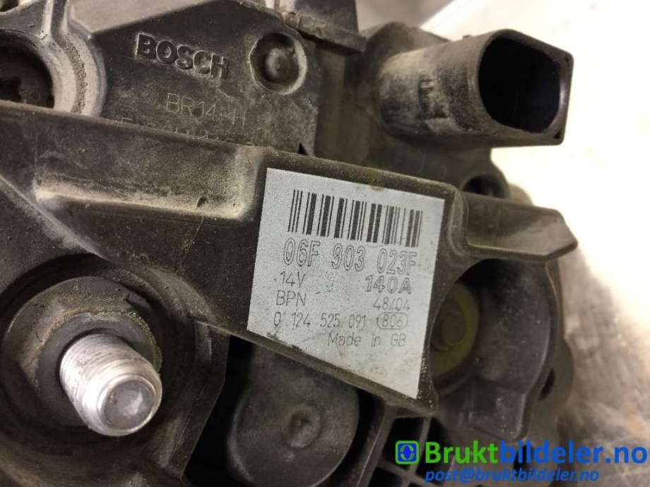 Dynamo til Škoda Octavia 2005-2008 (Type II, Fase 1) (SKODA|06F 903 023 F|0 124 525 091|)