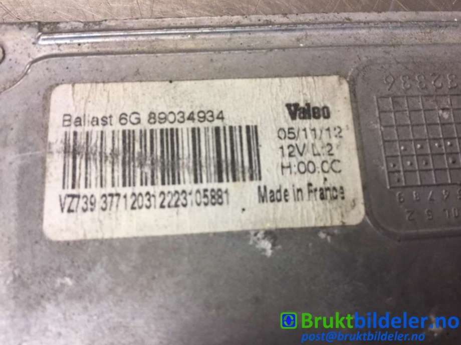 Styreenhet xenon/ballast til Volvo XC60 2008-2013 (Type I, Fase 1)  (VOLVO||89034934)