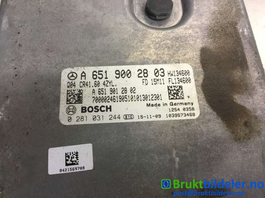 Styreenhet motor til Mercedes Vito 2014-->> (W447) (W447) (MERCEDES|A 651 900 28 03|0 281 031 244|)