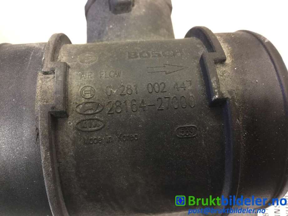 Luftmengde/luftmassemåler til Hyundai Santa Fe 2001-2006 (Type I) (HYUNDAI|28164-27000|0 281 002 447|)