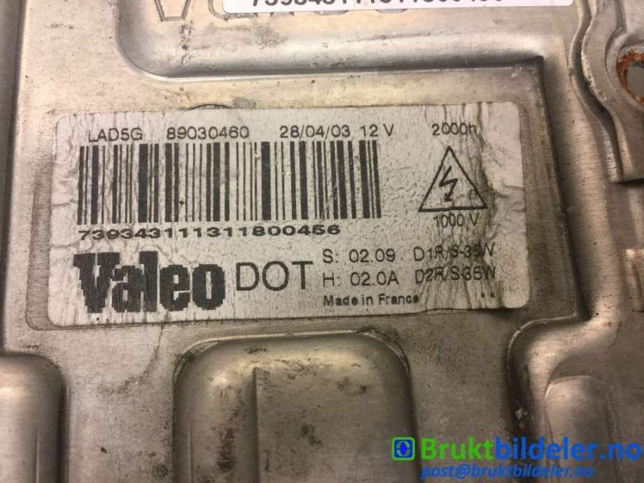 Styreenhet xenon/ballast til Porsche Cayenne 2002-2006 (Fase 1) (9PA) (9PA) (PORSCHE||89030460)