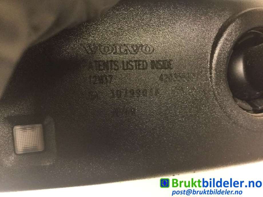 Speil innvendig til Volvo XC60 2008-2013 (Type I, Fase 1) (VOLVO|30799046|)