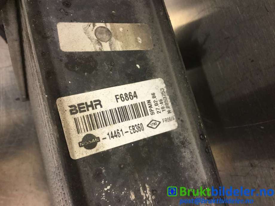 Intercooler til Nissan Navara 2005-2010 (Fase 1) (D40) (D40) (NISSAN|14461-EB360|)