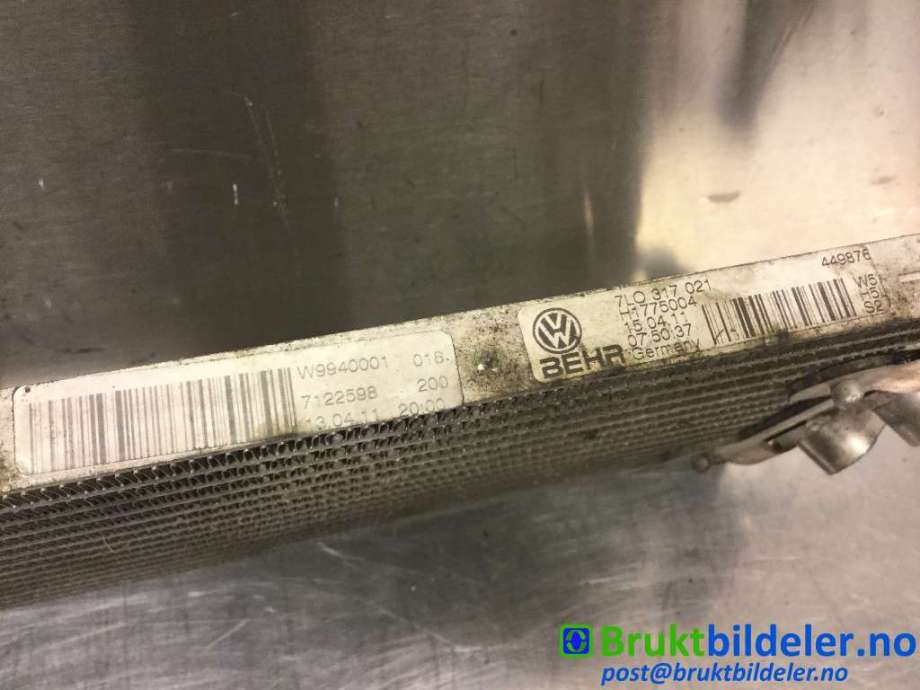 Oljekjøler til Audi Q7 2010-2015 (Type I, Fase 2)  (AUDI|7L0 317 021|)
