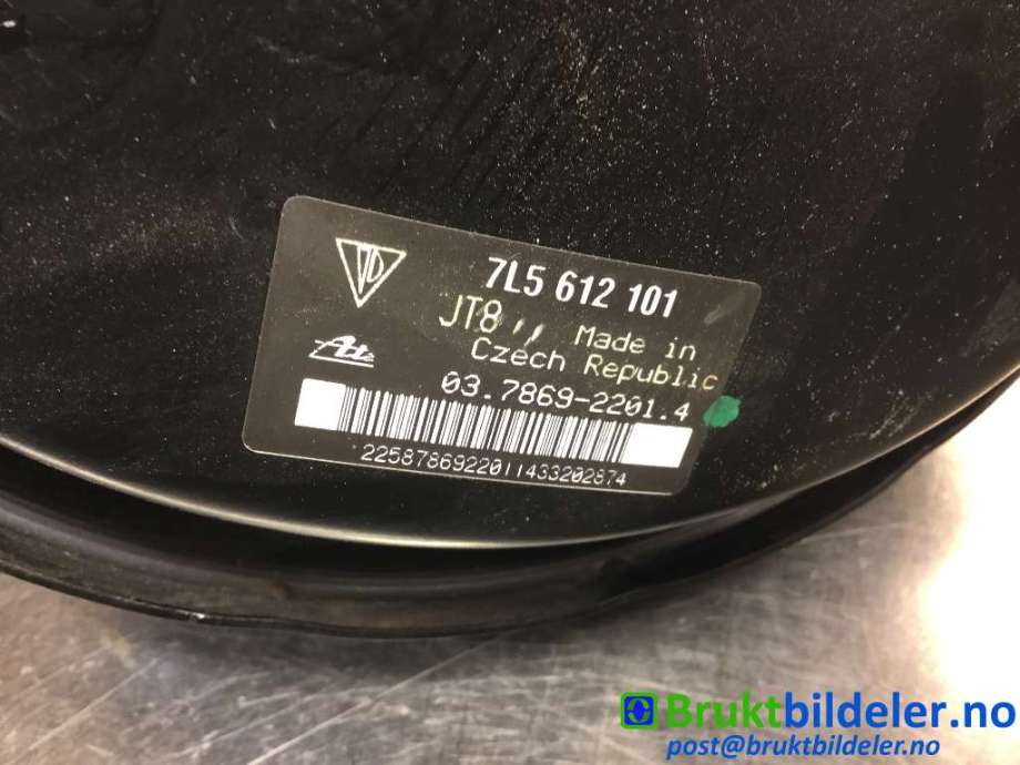 Bremsekraft-forsterker til Porsche Cayenne 2002-2006 (Fase 1) (9PA) (9PA) (PORSCHE|7L5 612 101|03.7869-2201.4|)