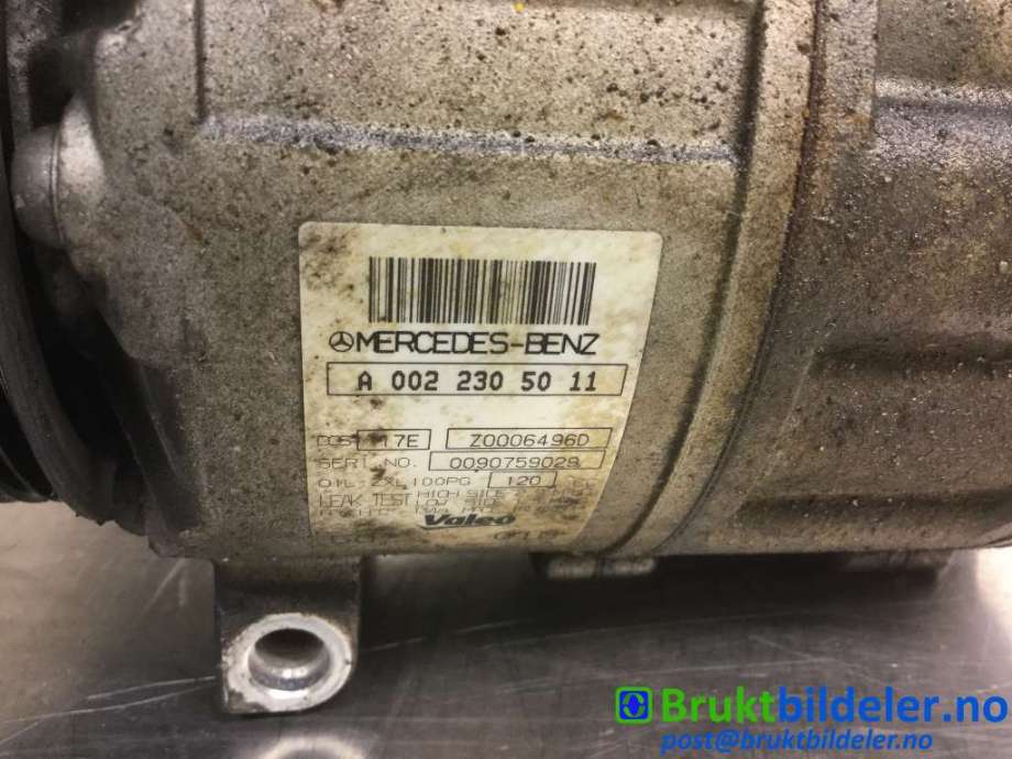 Aircondition kompressor til Mercedes C-Klasse 2011-2014 (Fase 2) (W204) (W204) (MERCEDES|A 002 230 50 11|)