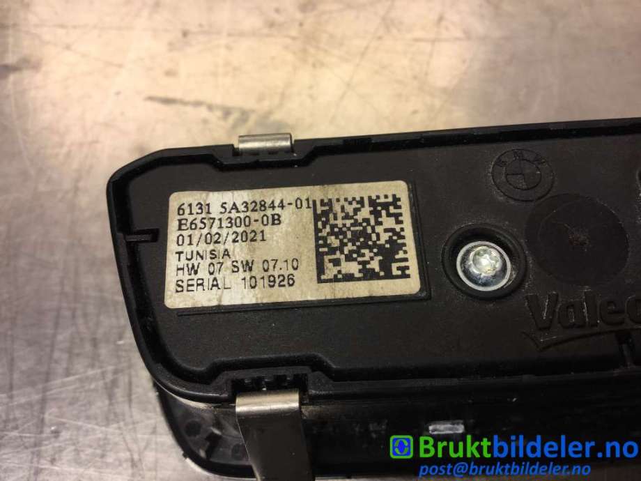 Bryter lys til BMW X5 2018-->> (G05) (G05) (BMW|61315A32844|)
