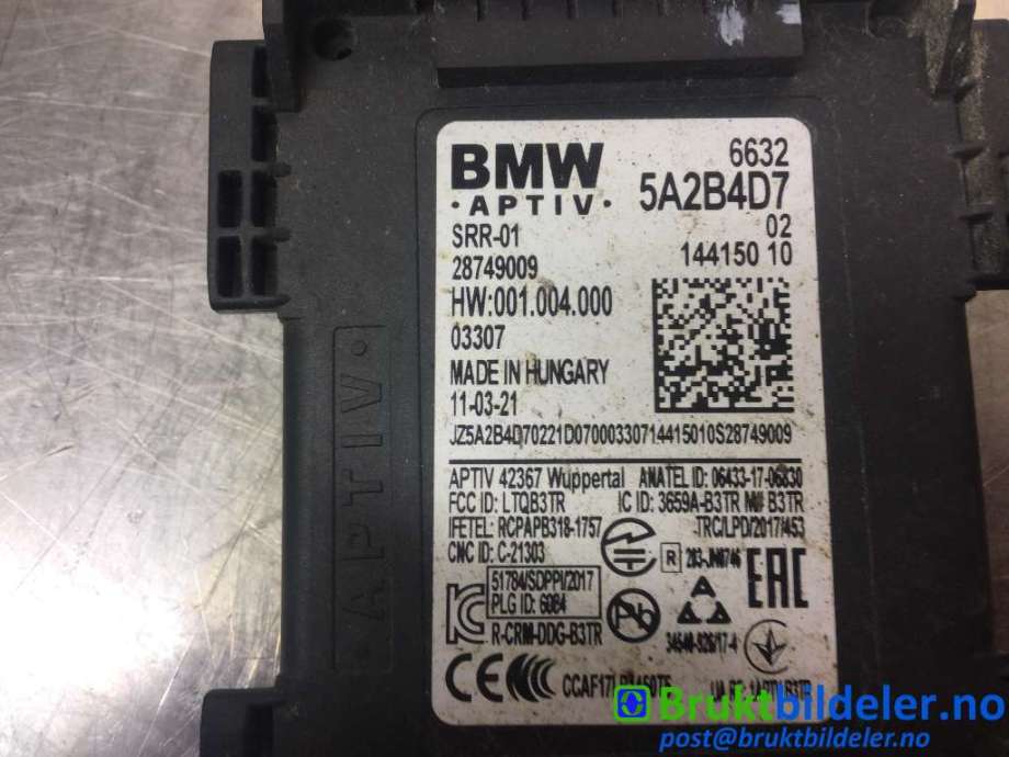 Sensor diverse til BMW X5 2018-->> (G05) (G05) (BMW|66 32 5 A2B 4D7|)