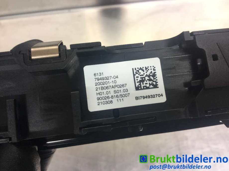 Bryter diverse til BMW X5 2018-->> (G05) (G05) (BMW|6131 7949327-04||61317949327)