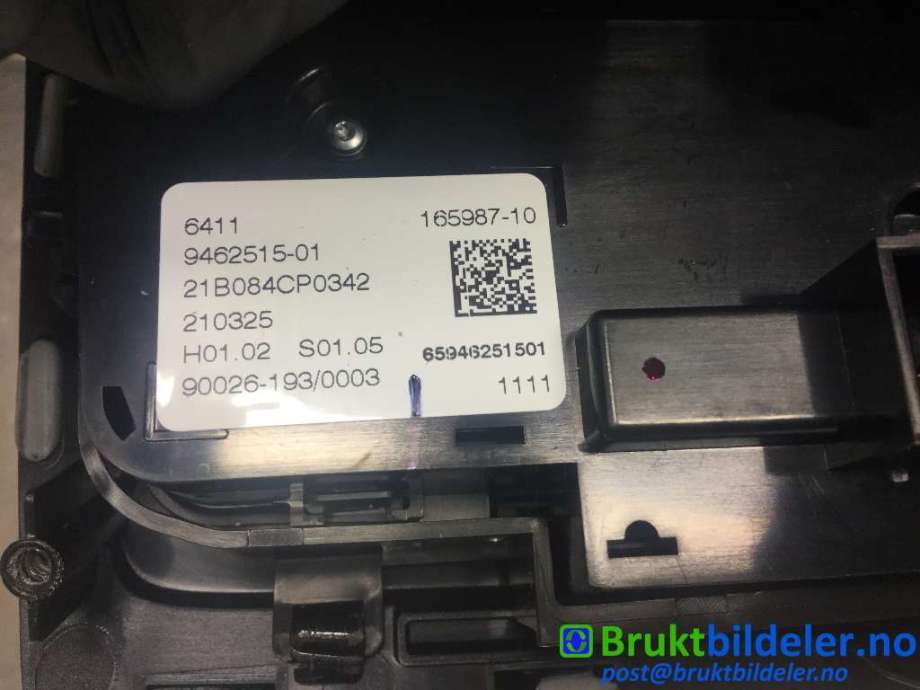 Varmeapparat betjening til BMW X5 2018-->> (G05) (G05) (BMW|6411 9462515||6411 9462515-01)