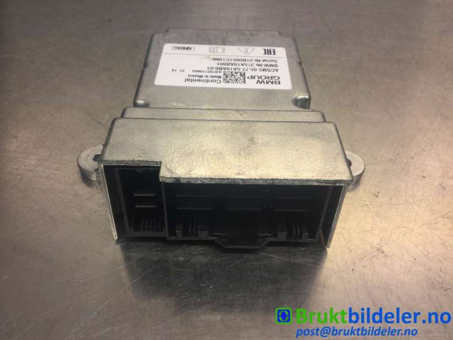 Airbag elektronikk til BMW X5 2018-->> (G05) (G05) (BMW|315A19AB601|A3C02710603|65 77 5 A19 AB6)