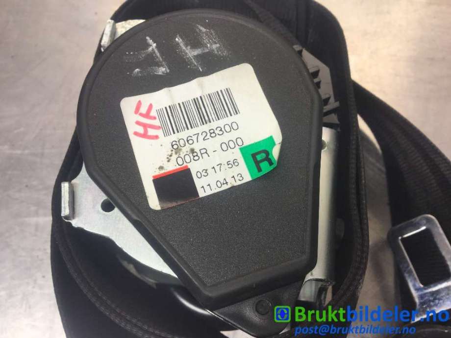 Sikkerhetsbelte foran høyre til Audi Q7 2010-2015 (Type I, Fase 2)  (AUDI||606728300)