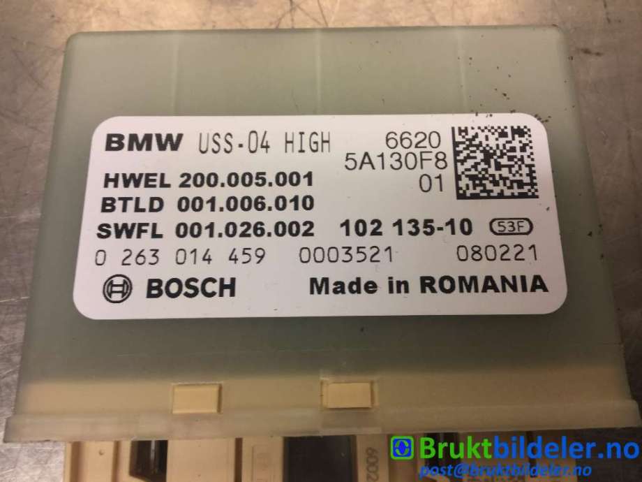 Styreenhet parkering til BMW X5 2018-->> (G05) (G05) (BMW|6620 5A130F8|0 263 014 459|)