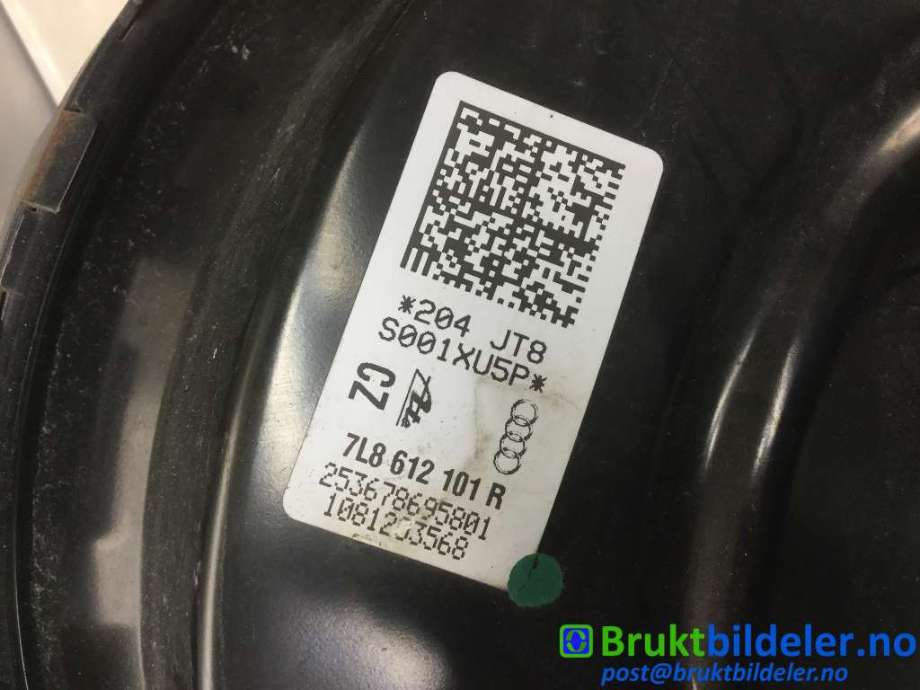 Bremsekraft-forsterker til Audi Q7 2010-2015 (Type I, Fase 2)  (AUDI|7L8 612 101 R|)
