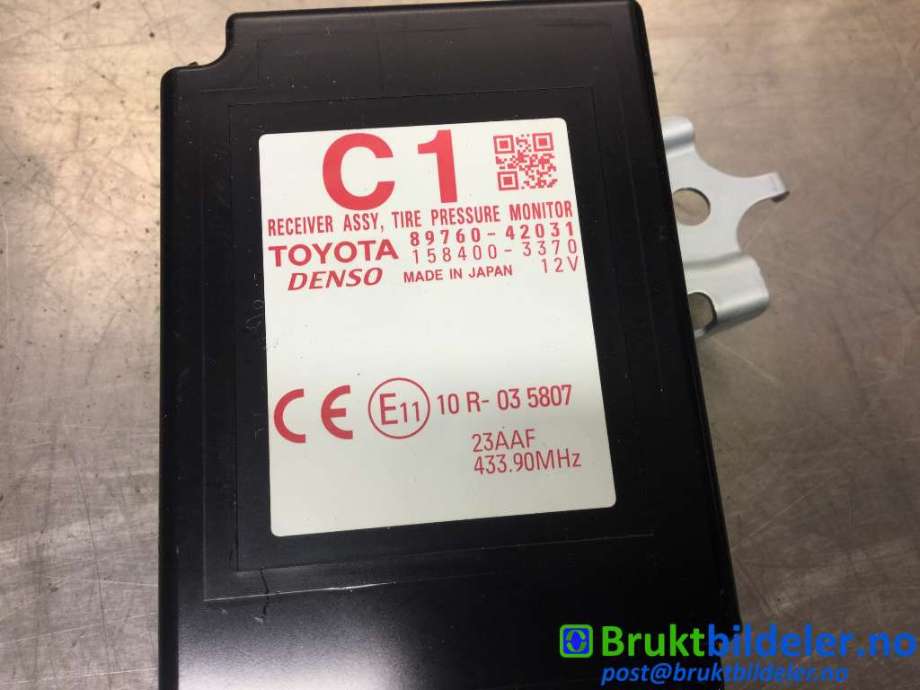 Styreenhet diverse til Toyota RAV4 2013-2015 (Type IV, Fase 1)  (TOYOTA|89760-42031|158400-3370|)
