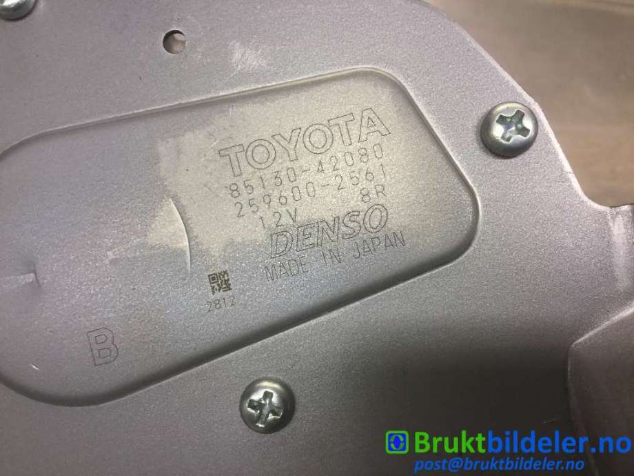 Viskermotor bakrute til Toyota RAV4 2013-2015 (Type IV, Fase 1) (TOYOTA|85130-42080|259600-2561|)