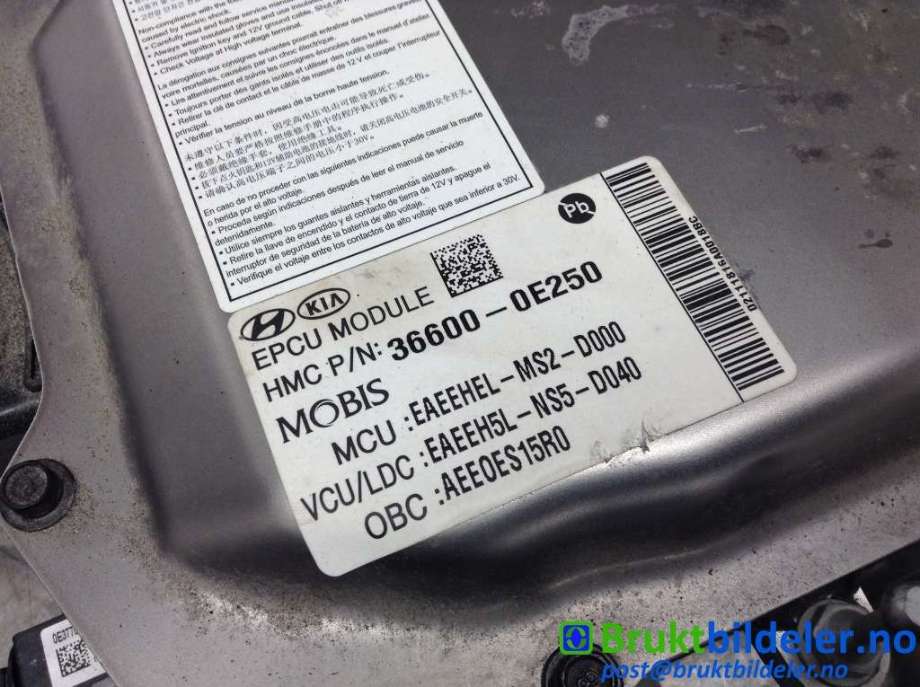 Inverter hybrid til Hyundai Ioniq Electric 2019-->> (Fase 2)  (HYUNDAI|36600-0E250|)