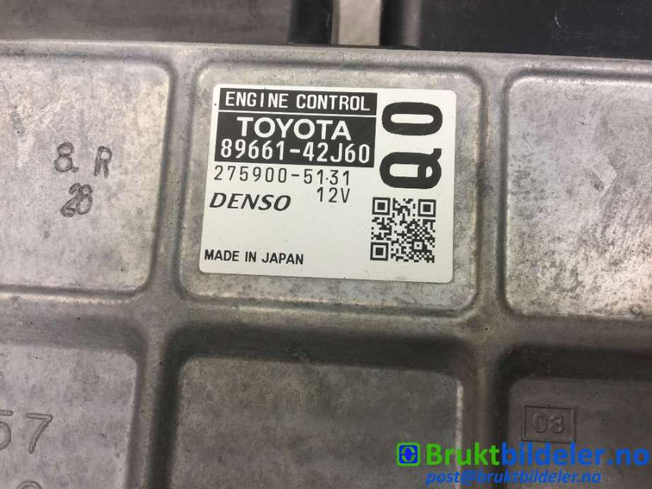 Styreenhet motor til Toyota RAV4 2013-2015 (Type IV, Fase 1)  (TOYOTA|89661-42J60|275900-5131|)