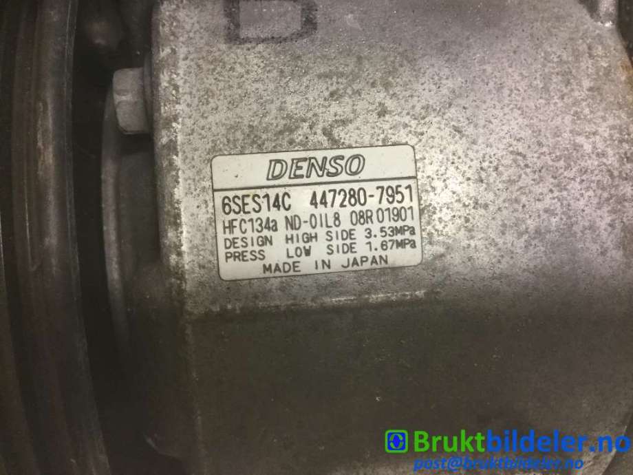 Aircondition kompressor til Toyota RAV4 2013-2015 (Type IV, Fase 1) (TOYOTA||447280-7951)