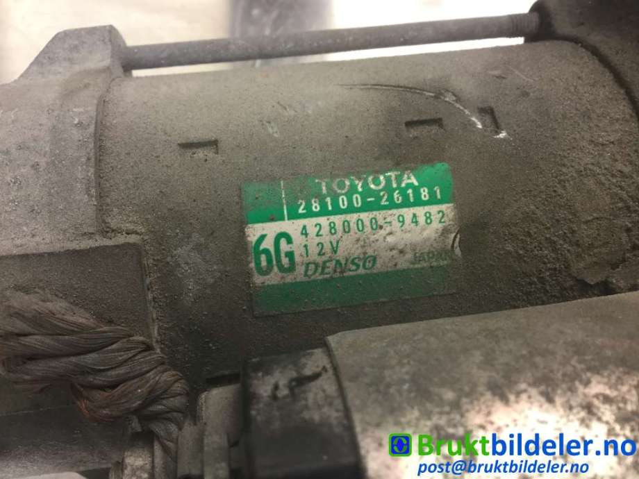 Starter diesel til Toyota RAV4 2013-2015 (Type IV, Fase 1)  (TOYOTA|28100-26181|428000-9482|)