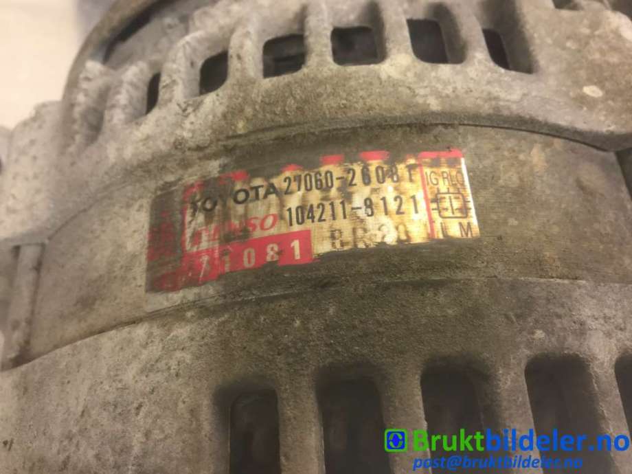 Dynamo til Toyota RAV4 2013-2015 (Type IV, Fase 1)  (TOYOTA|27060-26081|104211-8121|)