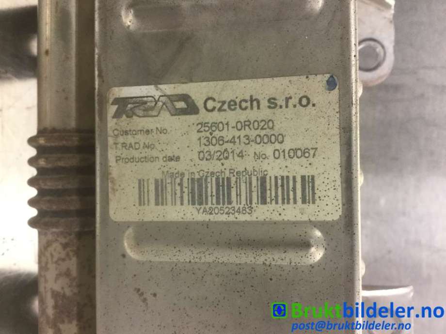 EGR-kjøler til Toyota RAV4 2013-2015 (Type IV, Fase 1)  (TOYOTA|25601-0R020|1306-413-0000|)