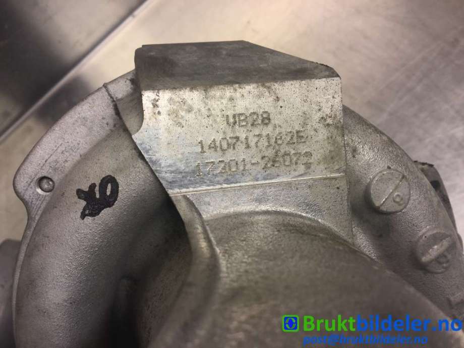 Turbo til Toyota RAV4 2013-2015 (Type IV, Fase 1)  (TOYOTA|17201-26072|140717162E|)