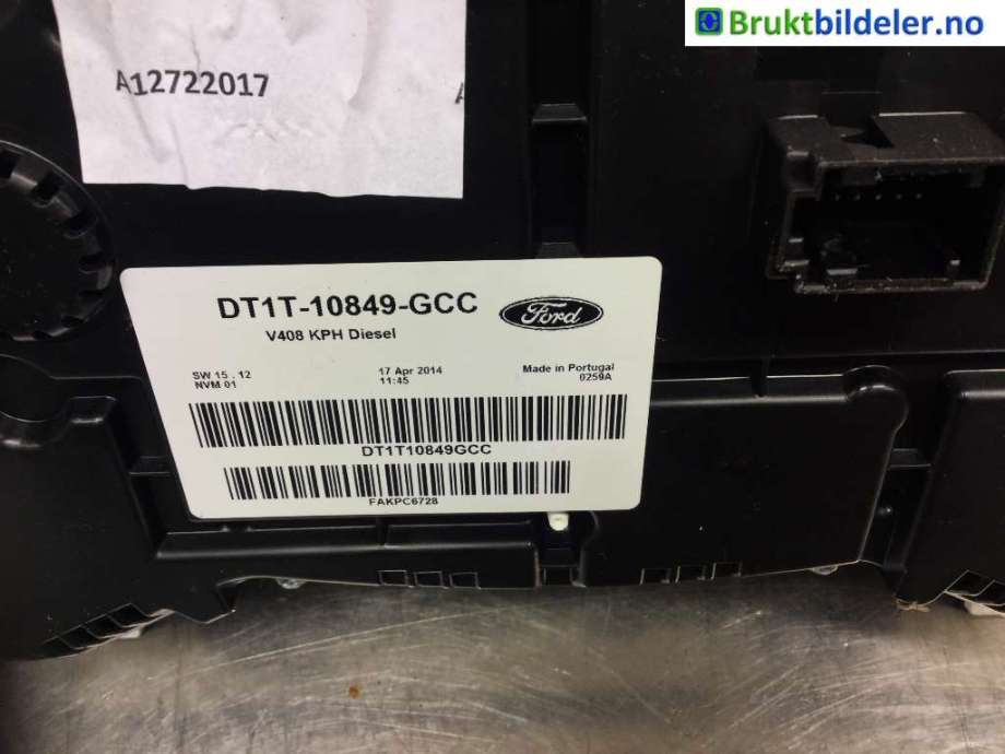 Instrumentpanel til Ford Transit Connect 2013-2018 Type II, Fase 1  (FORD|DT1T-10849-GCC|)
