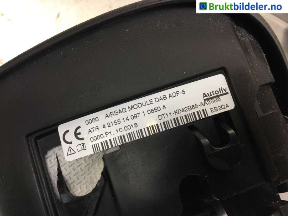Airbag rattpute til Ford Transit Connect 2013-2018 Type II, Fase 1  (FORD|DT11-K042B85-AA35B8|)