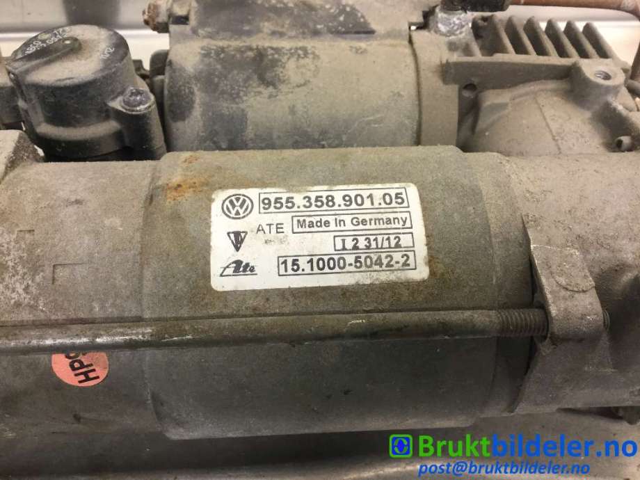 Kompressor nivå/luft til Porsche Cayenne 2002-2006 (Fase 1) (9PA) (9PA) (PORSCHE|95535890105|15.1000-5042-2|7L0 616 007)
