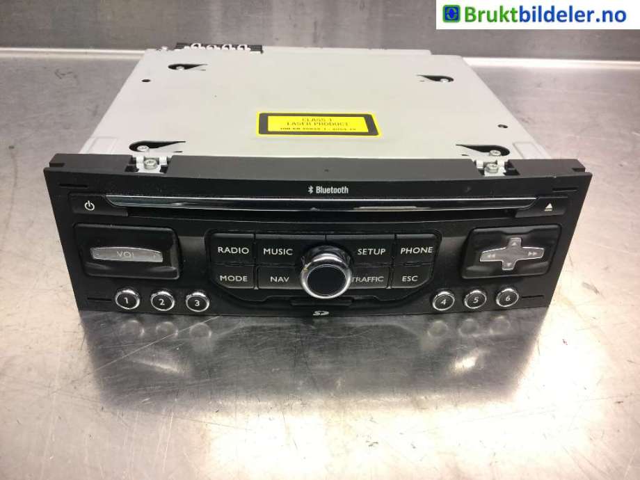 Bilstereo til Peugeot 5008, 2010-2017 (Type I)  (PEUGEOT|96751717XT)