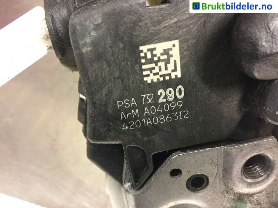 Låsekasse høyre foran til Peugeot 5008 2010-2017 (Type I)  (PEUGEOT|4201A086312|)