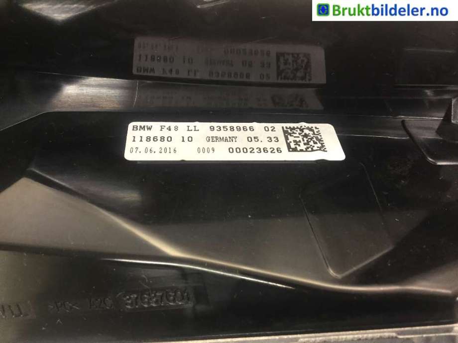 Multimedia display (MCU - Media Controller Unit) til BMW X1 2015-2022 (F48) (F48) (BMW|9358966|A2C95134900|)