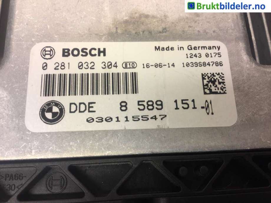 Styreenhet motor til BMW X1 2015-2022 (F48) (F48) (BMW|8 589 151|0 281 032 304|)