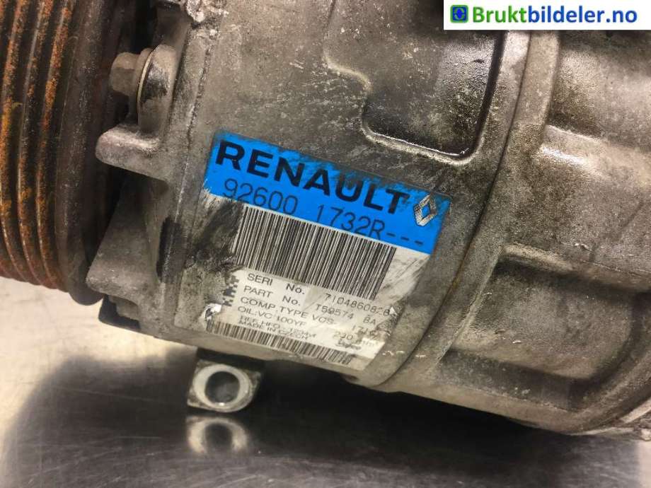 Aircondition kompressor til Opel Vivaro B 2014-2019  (92600 1732R||7104860826)
