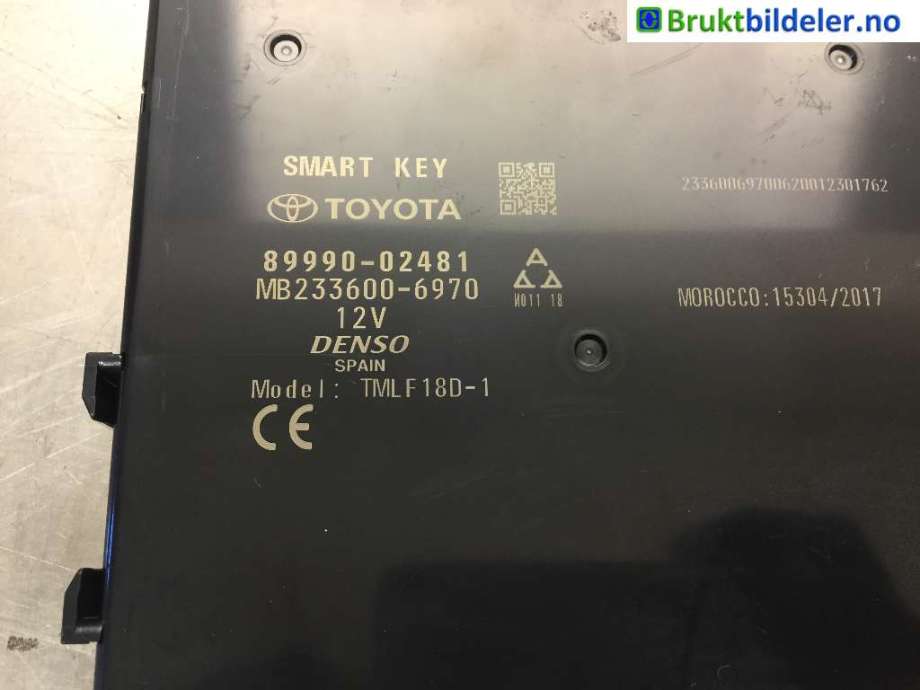 Styreenhet nøkkelfri/keyless til Toyota Corolla 2019-->>  (TOYOTA|89990-02481|MB233600-6970|)