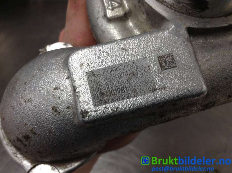 Turbo til Peugeot Partner 2008-2015 (Type II, Fase 1)  (PEUGEOT|9673283680|TD02H2-07TV|)