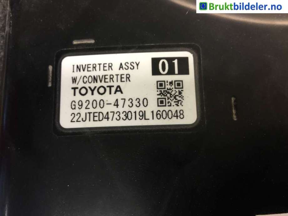 Inverter elbil til Toyota Corolla 2019-->>  (TOYOTA|G9200-47330|)