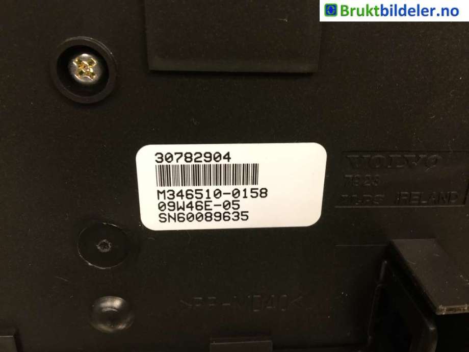 Varmeapparat betjening til Volvo S80 2006-2013 (Type II, Fase 1)  (VOLVO|30782904|)