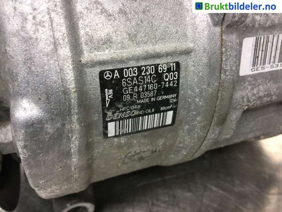 Aircondition kompressor til Mercedes C-Klasse 2014-2018 (Fase 1) (W205) (W205) (MERCEDES|A 003 230 69 11|GE447160-7442|)