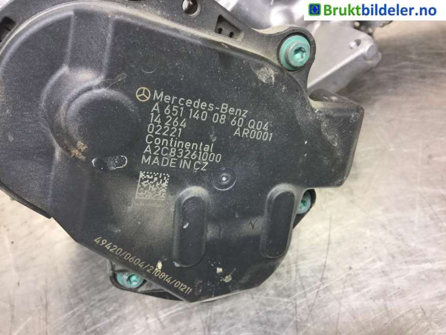 EGR-ventil til Mercedes C-Klasse 2014-2018 (Fase 1) (W205) (W205) (MERCEDES|A 651 140 08 60|A2C83261000|A 651 142 04 67)
