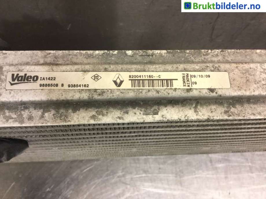 Intercooler til Opel Vivaro A 2006-2014  (OPEL|93854162|8200411160--C|988650B B)