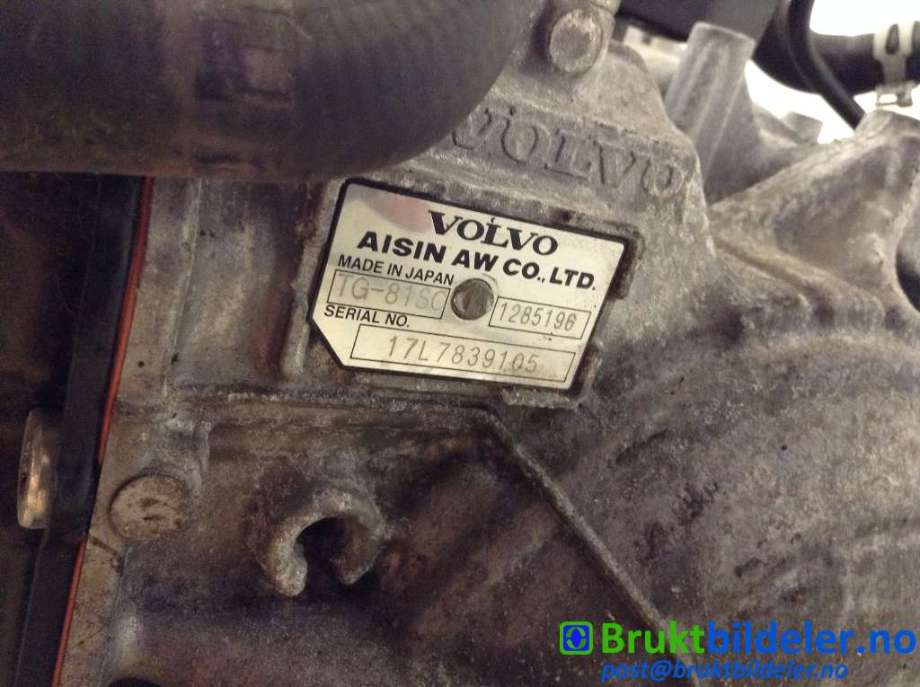 Girkasse automat til Volvo V90 / V90 CC / S90 2016-->>  (VOLVO|1285196|TG-81SC AWD|17L7839105)
