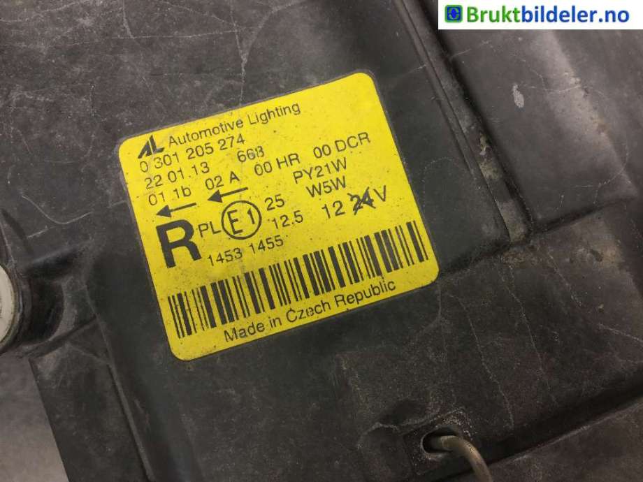 Frontlykt høyre xenon til VW Touran 2003-2006 (Type I, Fase 1)  (|0 301 205 274)